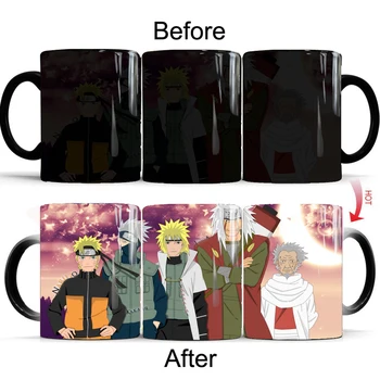Naruto Kakashi Chidori Kavos Puodeliai, Taurės 11oz spalva pasikeitė Puodeliai Karščiui Jautrus Arbatos Puodelio Puodeliai Dovana Puodelis