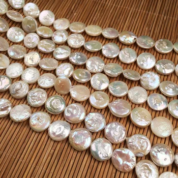 Natūralūs Gėlavandenių Perlų Duobute Apvalios formos Izoliacija Punch Prarasti Karoliukai papuošalai priėmimo 