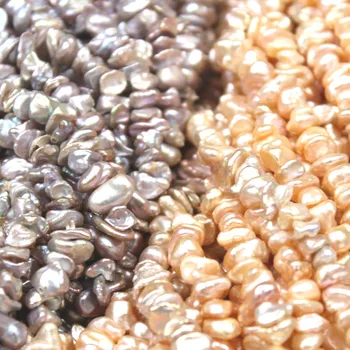 Natūralūs Gėlavandenių Perlų Gražus Baroko Žiedlapių Perdirbto Karoliukai Papuošalai 