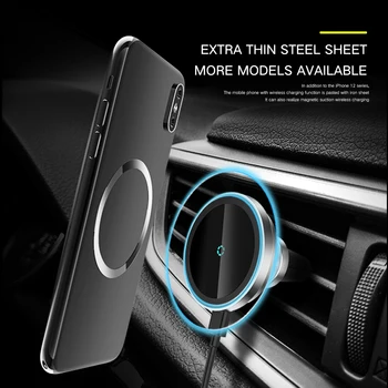 Nauja 15W automobilių magnetinio belaidis kroviklis mobiliojo telefono laikiklis magsafe belaidis kroviklis tinka Apple iphone12