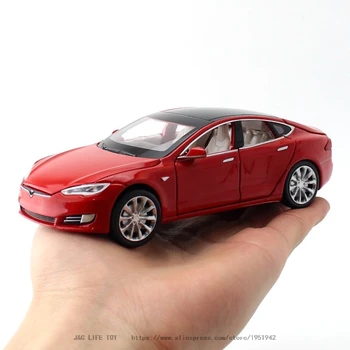 Naujas 1:32 Tesla MODEL S Lydinio Automobilio Modelį Diecasts & Žaislinės Transporto priemonės Žaislinius Automobilius Nemokamas Pristatymas Vaikas Žaislai Vaikams Dovanos Berniuko Žaislas