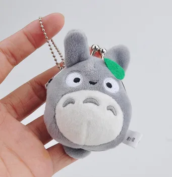 Naujas 10vnt Mano Kaimynas Totoro Katė Autobusų 7CM Pliušinis Lėlės Monetų Krepšys