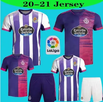 Naujas 20 21 Real Valladolid Futbol Camisa Marškinėliai Violetinė Balta Toni Villa Plano Joaquin Fernandez Sergio Guardiola Camiseta De Futb