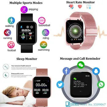Naujas 2021 Smart Watch Moterys Vyrai Smartwatch 