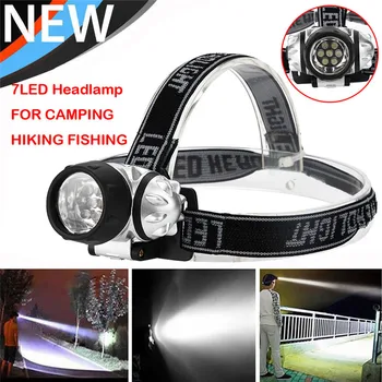 Naujas 7 Ryškus LED Galvos Žibintuvėlis Šviesos Lempa, Kempingas, Žygiai, Žvejyba Apšvietimas Saugos ir Gelbėjimo Z1219