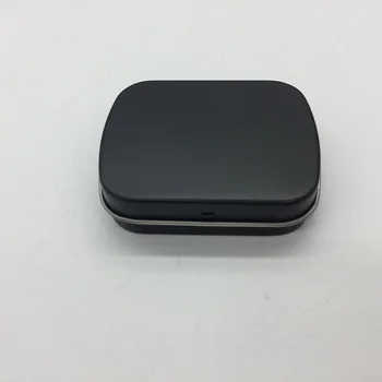 Naujas Atvykimo juoda Mėtų alavo lauke mažų dovanų dėžutė papuošalų kramtomoji guma dėžutė su atlenkiama 100vnt/daug