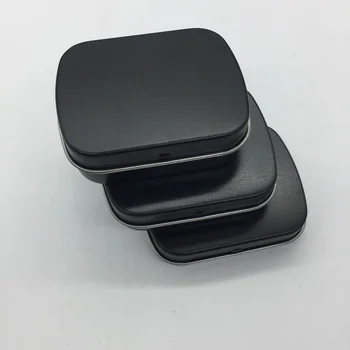 Naujas Atvykimo juoda Mėtų alavo lauke mažų dovanų dėžutė papuošalų kramtomoji guma dėžutė su atlenkiama 100vnt/daug
