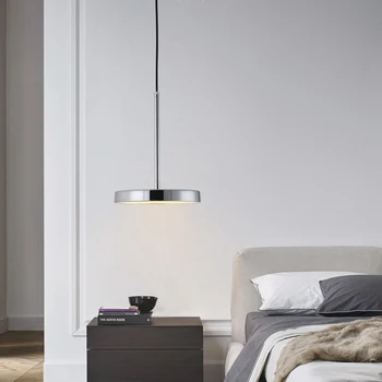 Naujas atvykimo valgomasis kabo lempa Šiaurės miegamojo lovos pakabukas šviesos šiuolaikinės minimalistinės kūrybos asmenybės priedai veltiniams, vilna lempa