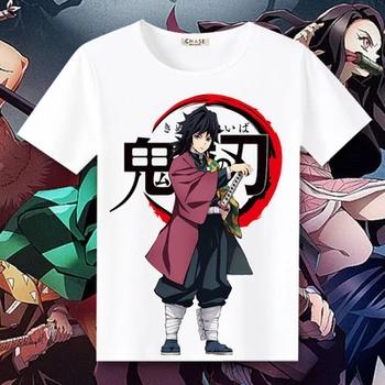 Naujas Demon Slayer Kimetsu nr. Yaiba Tanjiro cosplay T-shirt Anime Kamado Tanjirou marškinėliai vyrams, atsitiktinis marškinėlius tee