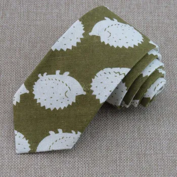 Naujas kaklaraištis spausdinti baltas ežys žalia necktie Mados dizainas unikalus retas asmenybės vyrų Drabužių priedai