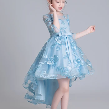 Naujas Kinijos Dizaino Vaikai Suknelė Mergaitėms Uodegų Kinų Stiliaus Elegantiškas Naujųjų Metų Princesė Vaikų Vestuvės Dress zx2964