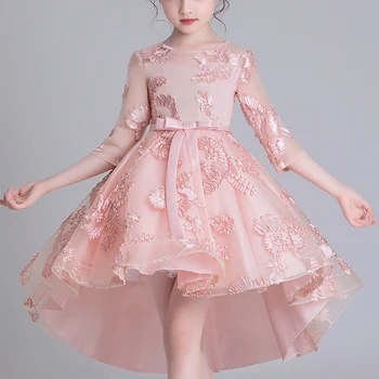Naujas Kinijos Dizaino Vaikai Suknelė Mergaitėms Uodegų Kinų Stiliaus Elegantiškas Naujųjų Metų Princesė Vaikų Vestuvės Dress zx2964