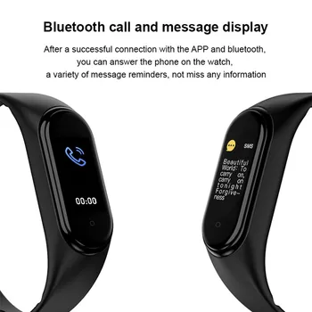 Naujas M5 Smart Apyrankę Vyrų Fitneso Smart Apyrankės Moterims Sports Tracker Smartwatch Muzikos Apyrankę M5 Juostos Adriod iphone