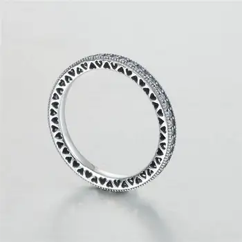 Naujas mados vestuvių žiedai moterims joyas de plata 925 kubinių zirconia žiedas nemokamas pristatymas Papuošalai RIP158
