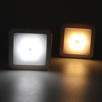 Naujas naktį šviesos diodų (LED judesio jutiklis šviesos protingas PIR vonios naktiniai koridoriaus praėjimo tualetas laiptai kabineto apšvietimo