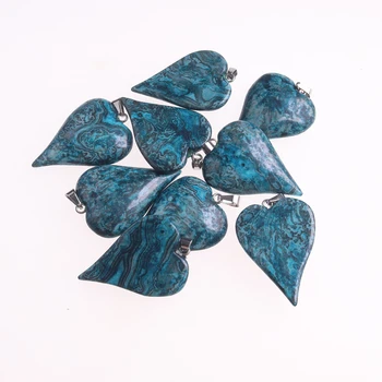 Naujas natūralaus akmens pakabukas žavesio kvarco kristalo Pakabukas karoliai Reiki choker karoliai mėlyna Carzy Agates Papuošalai Karoliai Nemokamai