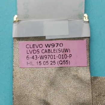 Naujas Originalus LCD SCREEND KABELIS CLEVO W970 LVDS LAIDO (SUW) 6-43-W9701-010-P 40P