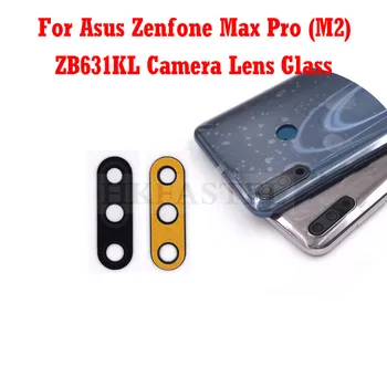 Naujas Originalus ZB631KL būsto Asus Zenfone Max Pro (M2) ZB631KL Galinio Dangtelio, Baterijos Durų Fotoaparato Objektyvas Su Galios garso Mygtuką