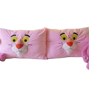 NAUJAS Pardavimas Super Mielas Leopard Pink Panther Pliušinis Žaislas Pagalvės užvalkalą iškamša Lėlės Gimtadienio Dovana Vaikams Meilę Metu