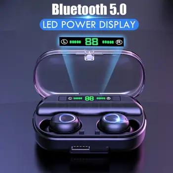 Naujas TWS Bluetooth V5.0 Ausinių Belaidžio Vandeniui Ausinės, Baterijos Talpa Skaitmeninis Ekranas Apmokestinimo Atveju, Skirtų 