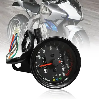 Naujas Universalus Motociklo Spidometro Ridos Matuoklis Dual Greičio Matuoklis su LCD Indikatorius Derliaus Priedų Pakeitimo