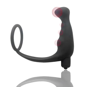 Naujas vyrų masturbaciją, vibratorius butt plug varpos žiedas prostatos massager sekso žaislas