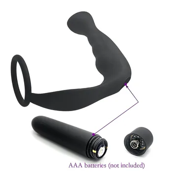 Naujas vyrų masturbaciją, vibratorius butt plug varpos žiedas prostatos massager sekso žaislas