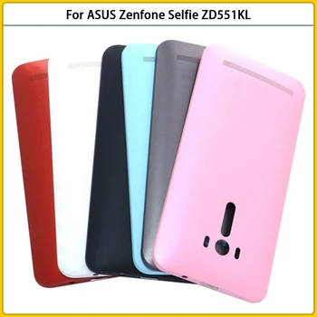 Naujas ZD551KL Galiniai Būsto Atveju, ASUS Zenfone Selfie ZD551KL Plastiko Baterijos, Galinio Dangtelio Durų Pakeitimas Šoninis Mygtukas