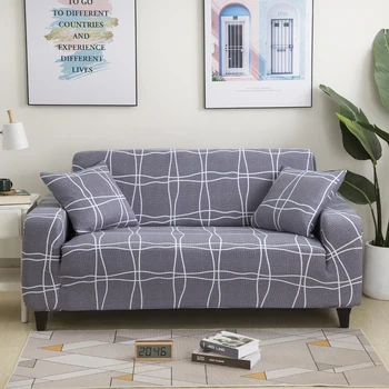 Naujausias minkšta patogi sofa apima gyvenamasis kambarys sofos padengti elastinga sofos užvalkalai 1/2/3/4 sėdynės kampe sofa dangtis
