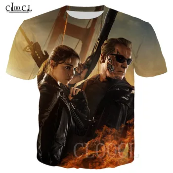 Naujausias T-shirt 3D Spausdinimo Filmą Terminatorius Tamsiai Likimą T Marškinėliai trumpomis Rankovėmis Tee Marškinėliai Harajuku Vyrai/Moterys T-shirt Hip-Hop Streetwear