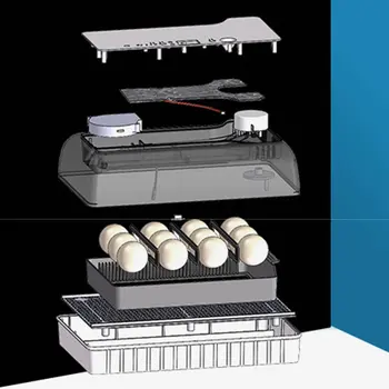 Naujausias Ūkių Perykla Inkubatorius Brooder Mašina 4-12 Kiaušinių Peryklose Pigiai Vištienos Automatinė Kiaušinių Inkubatorius Paukščių Putpelių Brooder