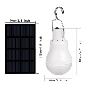 Naujos Dekoracijos palapinė lemputė 15W 130LM portable led lauko apšvietimas, saulės energijos, lempos palapinėje