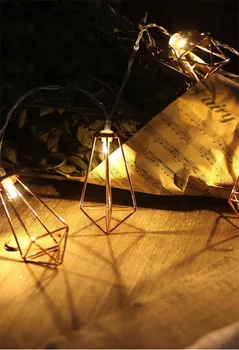 Naujovė Pasakų Žibintai Aukso Metalo Styginių Šviesos Akumuliatoriaus LED Šalies žiburiai, Namų Dekoro Kiemo Atostogų Helovinas Vestuvės Apdaila
