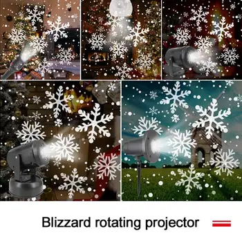 Naujųjų Metų Snaigės LED Projektorius, Šviesos Šventė Namuose Šalis Dekoro Naktį Lempos Sniego Projektoriaus Šviesos Kalėdinė Dekoracija