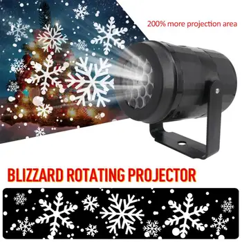 Naujųjų Metų Snaigės LED Projektorius, Šviesos Šventė Namuose Šalis Dekoro Naktį Lempos Sniego Projektoriaus Šviesos Kalėdinė Dekoracija