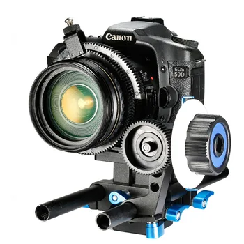 Neewer Atlikite Sufokusuoti Vieną 15mm Gnybtas prie žaibolaidžio,Adjustbale Pavarų Žiedas Diržo VEIDRODINIŲ Fotoaparatų DV Kameros Filmo Vaizdo Kameros