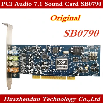 Nemokamas pristatymas Originalaus CREATIVE GARSO plokštė BLASTER SB0790 PCI 7.1 garso plokštė SB0790