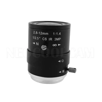 NEOCoolcam HD VAIZDO Kameros Objektyvas 3.0 MP 2.8-12mm Varifocal Saugumo Kameros Lęšis Rankinis Zoom & Focus CS Kalno
