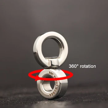 Nerūdijančio Plieno Keychain Priedai Keychain Žiedas Vadove 360°rotacija