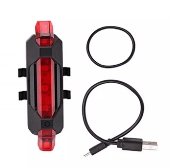 Nešiojamas USB Stiliaus Įkrovimo Galiniai Saugos Įspėjimas, Dviračių Priedai E Dviratį LED Uodega Lempos