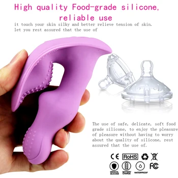 Nešiojami USB Drugelis Dildo Vibratorius Kelnaitės Sekso Žaislai Moterims, Masturbator Klitorio Stimuliatorius Belaidžio Nuotolinio Valdymo Lauko
