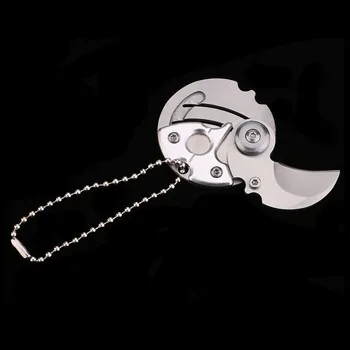 Nešiojamų Mini Sulankstomas Peilis Peilis išgyvenimo taktinis EDC Lauko Priemonė, Monetos Peilis karambit medžioklės Kišenėje Peilis pjovimo Keychain