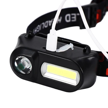 Nešiojamų Mini XPE COB LED Žibintai USB Įkrovimo Žygis Stovyklavimo Žibintas Žvejybos priekinis žibintas Žibintuvėlį, Fakelą Lauko Įranga