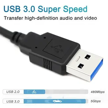 Nešiojamų USB 3.0 HDMI Žaidimas Užfiksuoti Kortelės 1080P Vaizdo Transliacijos Adapteris PS4 Žaidimas 