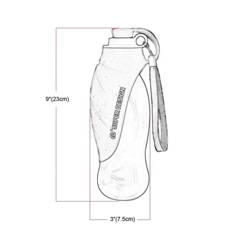 Nešiojamų Šunelis Vandens Butelis Minkšto Silikono Lapų Dizainas Kelionės Katė Vandens Rezervuarą Lauko Pet Vandens Dozatorius Finansuojančiojo Naminių Produktų