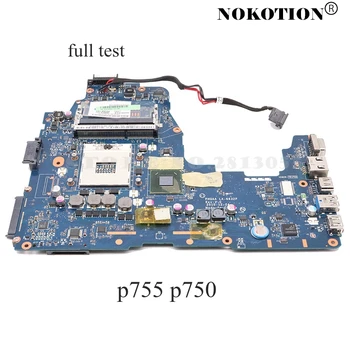 NOKOTION, Skirtas Toshiba Satellite P755 P750 A665 A660 Nešiojamas Plokštė PHQAA LA-6832P REV:2.0 PAGRINDINĖS plokštės HM65 DDR3