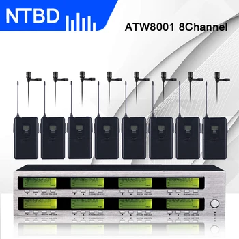 NTBD Aukštos Kokybės ATW8001 Profesinės Lavalier Konferencija Belaidžio Miceophone