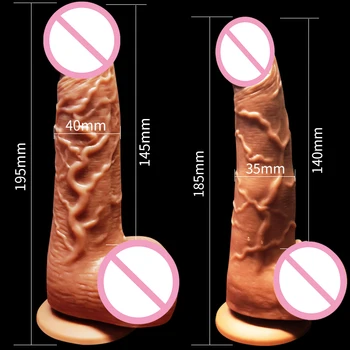 Nuotolinio Valdymo Tikroviškas Dildo, Vibratoriai Šildymo Lankstus Penis Penis Siurbtukas Sekso Žaislas Moterims Masturbacija Suaugusiųjų Produktas