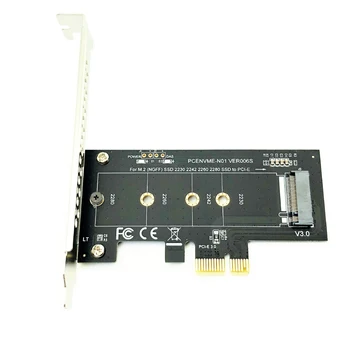 NVME Adapter PCI-E 3.0 x1 M. 2 NVMe Klavišą M Lizdo Keitiklis su Žemo Profilio Laikiklis, skirtas 