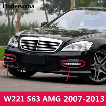 O Mercedes Benz W221 S63 AMG 2007-2013 M. LED Rūko Žibintai Žibintai DRL Dienos Žibintus 2218201356 221 820 14 56 221856